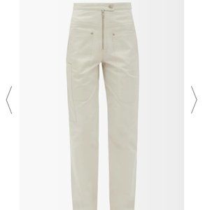 Isabel Marant Etoile Phil Cargo Pants 34 Beige Boho very Chloe Anthropologie